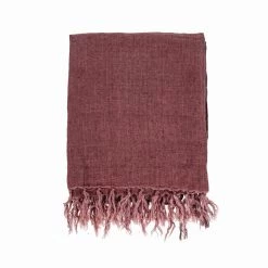 Indaba Home + Lifestyle Alvarado Linen Throw - Mulberry