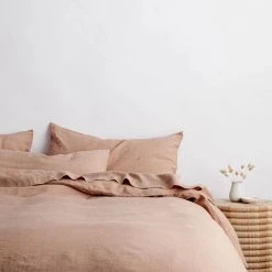 Cultiver Angora Linen King Duvet Cover Set - Fawn Home + Lifestyle