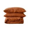 Cultiver Angora Linen King Duvet Cover Set - Cedar Ready To Ship Now
