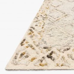 Loloi Rugs Leela Ivory / Lagoon Rug BEDROOM