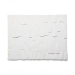 Made Goods Berrico Abstract Concrete Wall Art - White