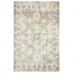 Loloi Rugs DINING ROOM Lindsay Antique White / Aqua Rug