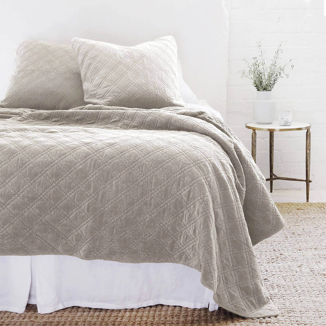 Pom Pom Home Ready To Ship Now Wellingborough Bedding Collection - Taupe 3 Pom Pom Home Ready To Ship Now Wellingborough Bedding Collection - Taupe