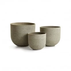 Napa Home & Garden Apsley Concrete Pots - Set Of Three Outdoor