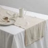 Cultiver Cameron Edged Table Runner - Natural 2 Cultiver Cameron Edged Table Runner - Natural