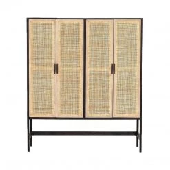 Four Hands Labasa Cabinet - Black Wash Mango Furniture
