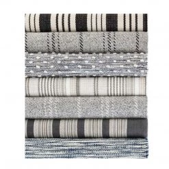 Dash & Albert Classic Grey Stripe Indoor / Outdoor Rug 7 Dash & Albert Classic Grey Stripe Indoor / Outdoor Rug