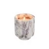 Indaba Clermont Marble Candle - White