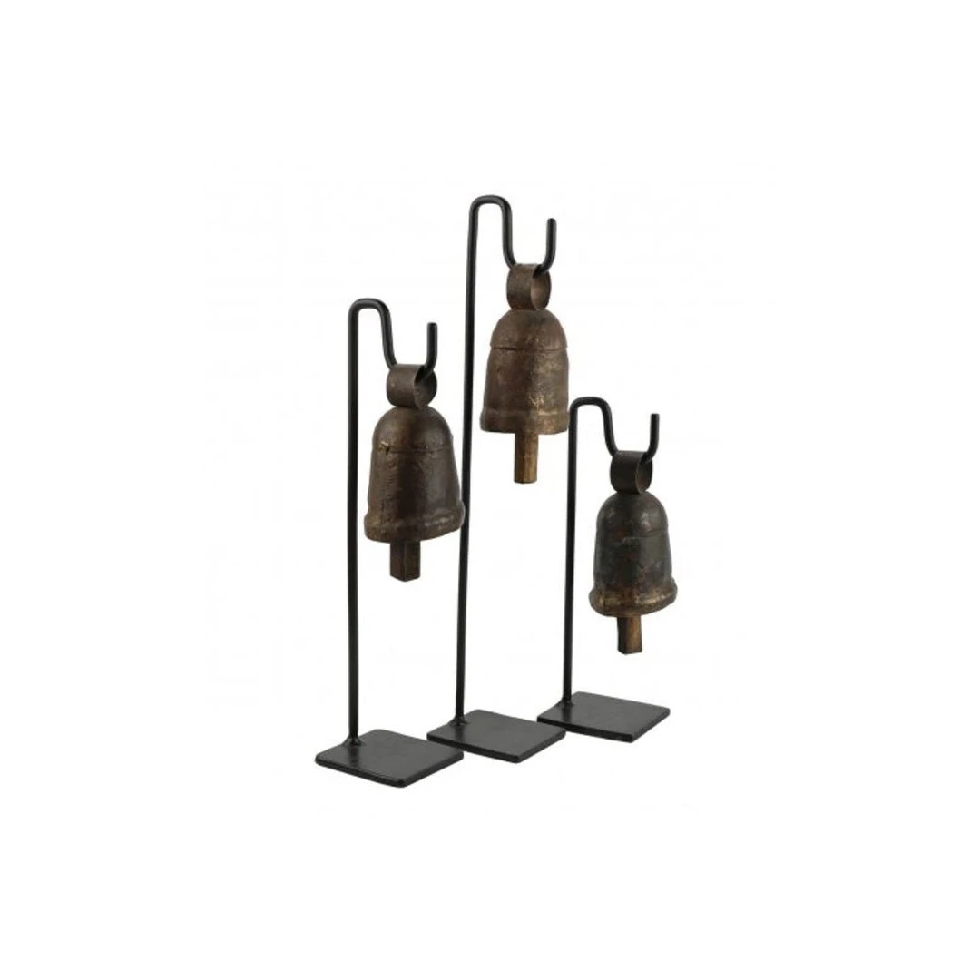 Blue Ocean Traders Home + Lifestyle Jaimee Decorative Bells - Set Of 3 3 Blue Ocean Traders Home + Lifestyle Jaimee Decorative Bells - Set Of 3