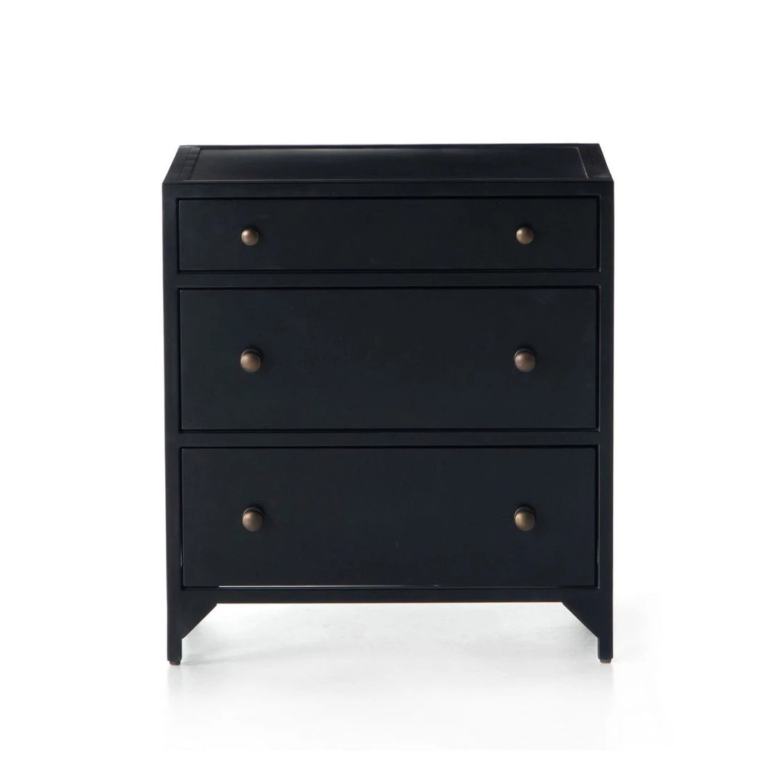 Four Hands Findlay Nightstand - Black 4 Four Hands Findlay Nightstand - Black