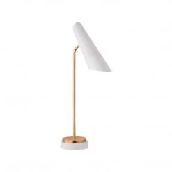 Visual Comfort Franca Table Lamp - Antique Brass / White