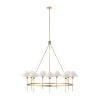 Visual Comfort Lighting Hackney Large Chandelier - Antique Brass