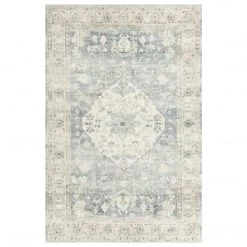 Loloi Rugs DINING ROOM Rosette Rug - Denim / Fog