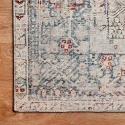 Loloi Rugs Jules Natural / Ocean Rug DINING ROOM