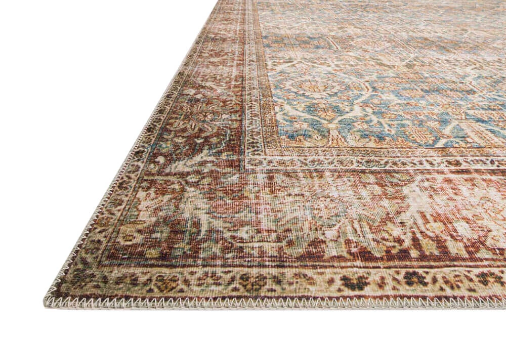 Loloi Rugs Ready To Ship Now Layla Ocean / Rust Rug 5 Loloi Rugs Ready To Ship Now Layla Ocean / Rust Rug