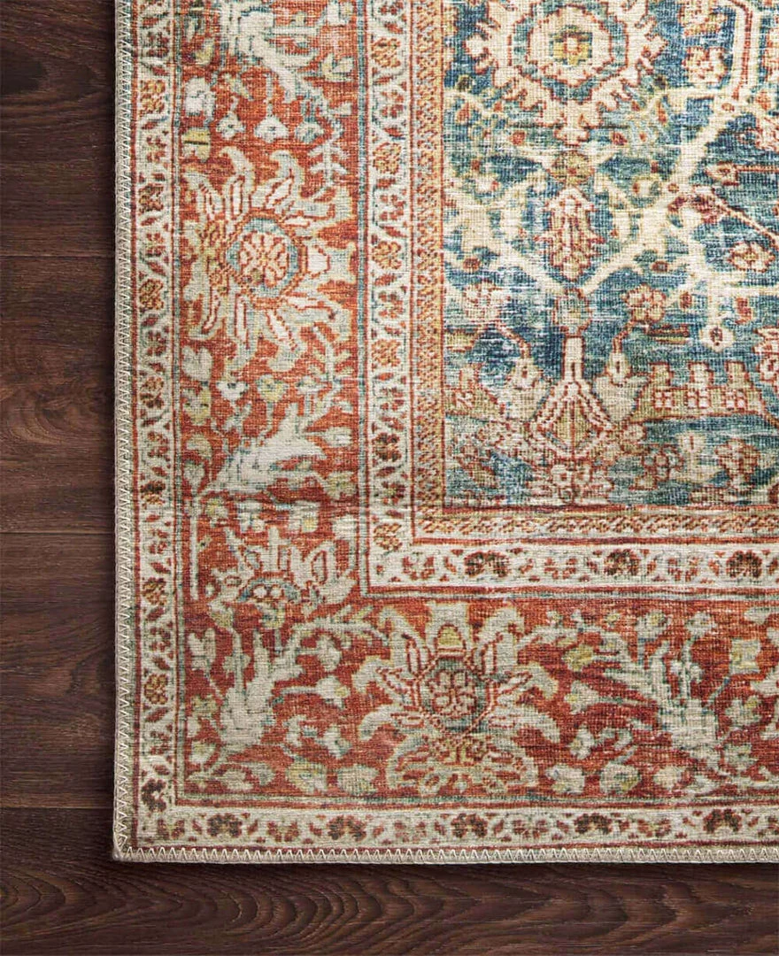 Loloi Rugs Ready To Ship Now Layla Ocean / Rust Rug 8 Loloi Rugs Ready To Ship Now Layla Ocean / Rust Rug