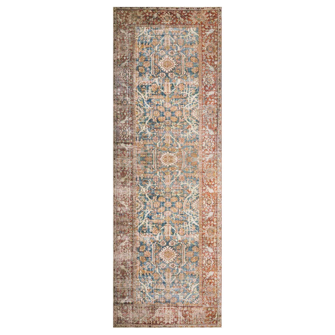 Loloi Rugs Ready To Ship Now Layla Ocean / Rust Rug 7 Loloi Rugs Ready To Ship Now Layla Ocean / Rust Rug