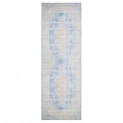 Loloi Rugs Lucca Light Blue / Sand Rug DINING ROOM