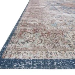 Loloi Rugs Lucca Denim / Terracotta Rug