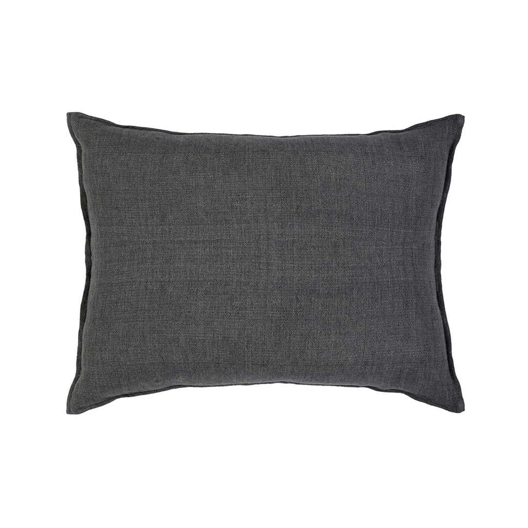 Pom Pom Home Pillows Leon Big Pillow - Charcoal 3 Pom Pom Home Pillows Leon Big Pillow - Charcoal