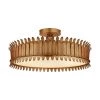 Visual Comfort Leslie Semi Flush - Gilded Iron