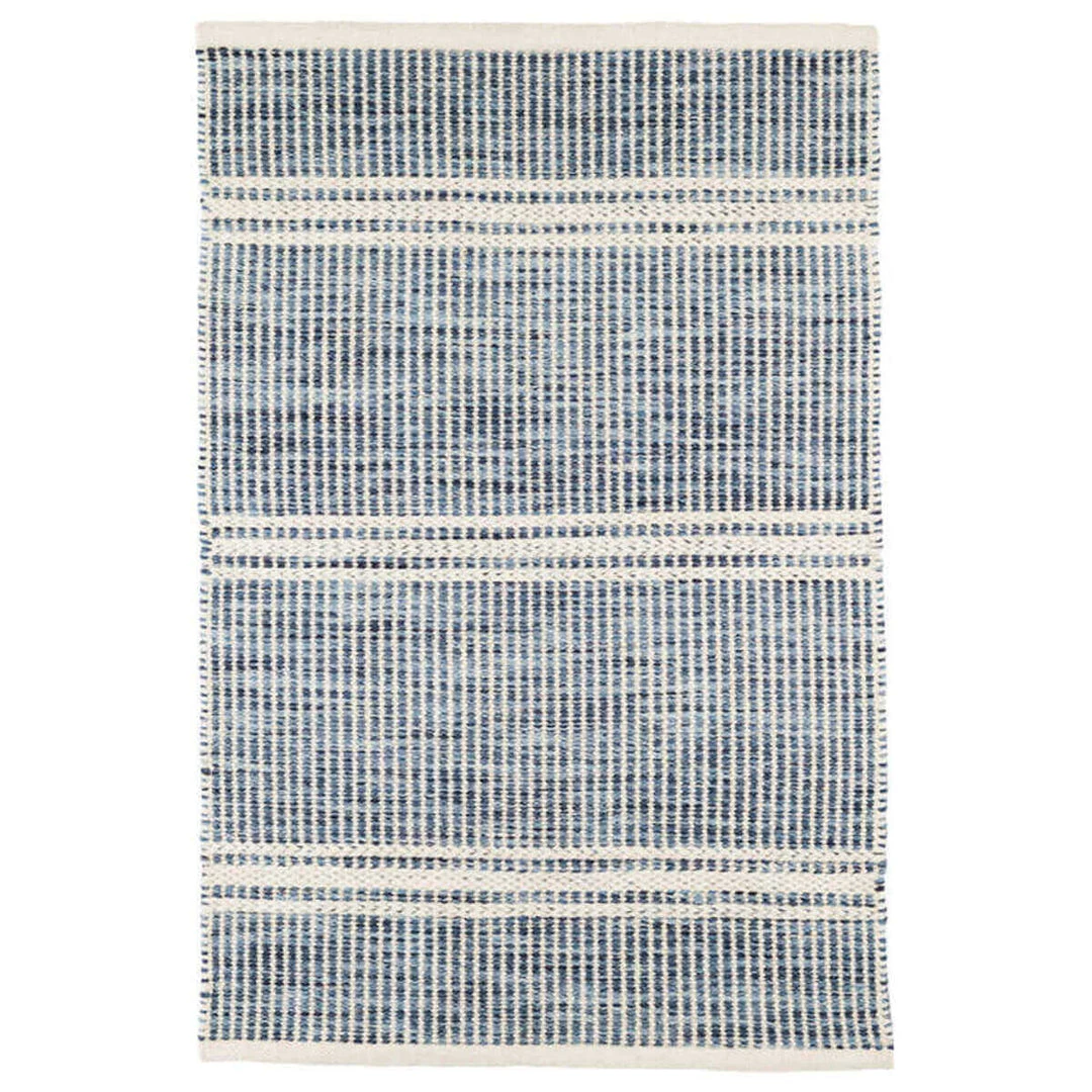 Dash & Albert DINING ROOM Valletta Blue Rug 3 Dash & Albert DINING ROOM Valletta Blue Rug