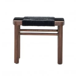 Four Hands Manado Stool - Matte Black Ready To Ship Now