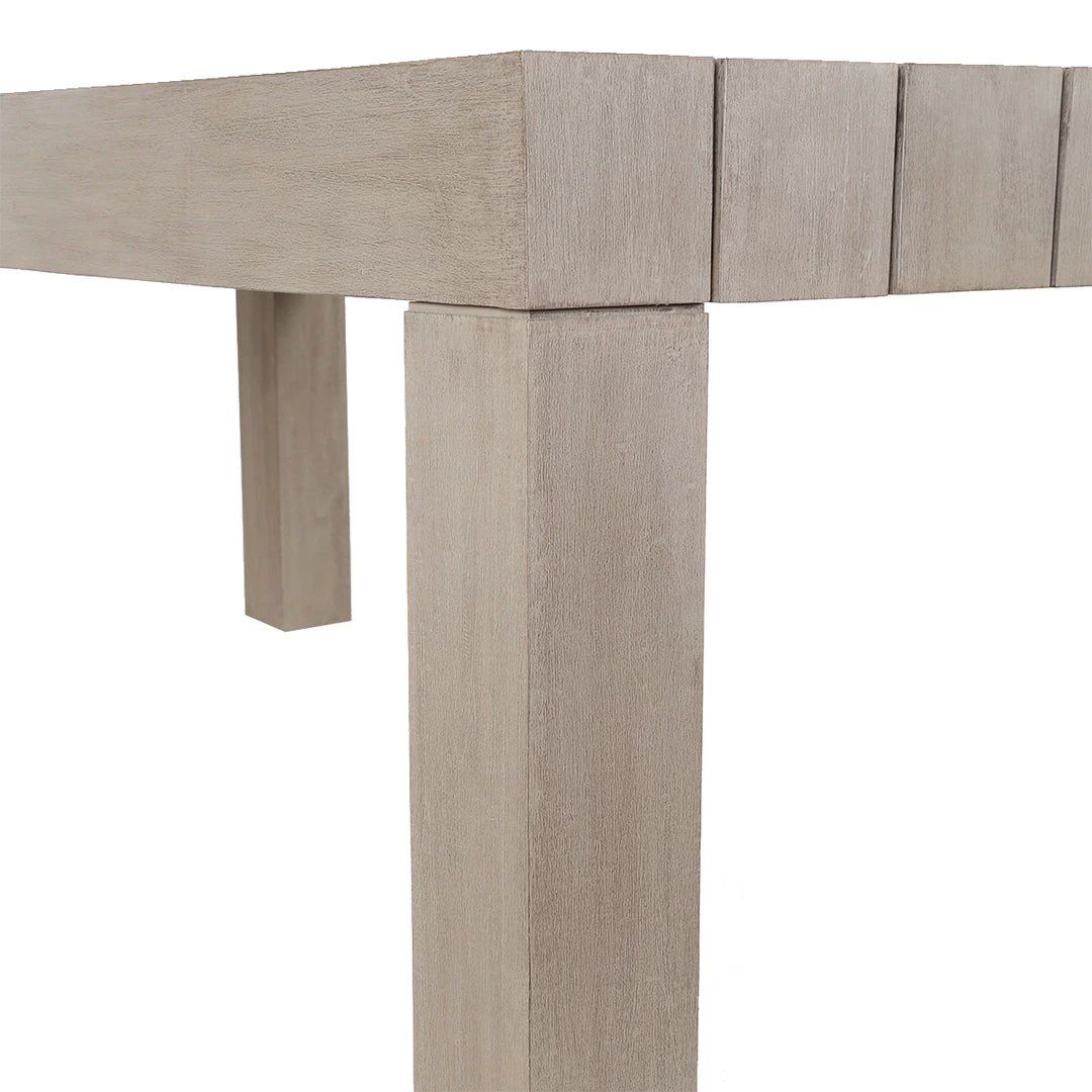 Four Hands Furniture Menorca Outdoor Dining Table - Washed Brown 7 Four Hands Furniture Menorca Outdoor Dining Table - Washed Brown