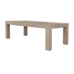 Four Hands Furniture Menorca Outdoor Dining Table - Washed Brown