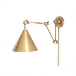 Regina Andrew Milos Wall Sconce - Natural Brass Lighting