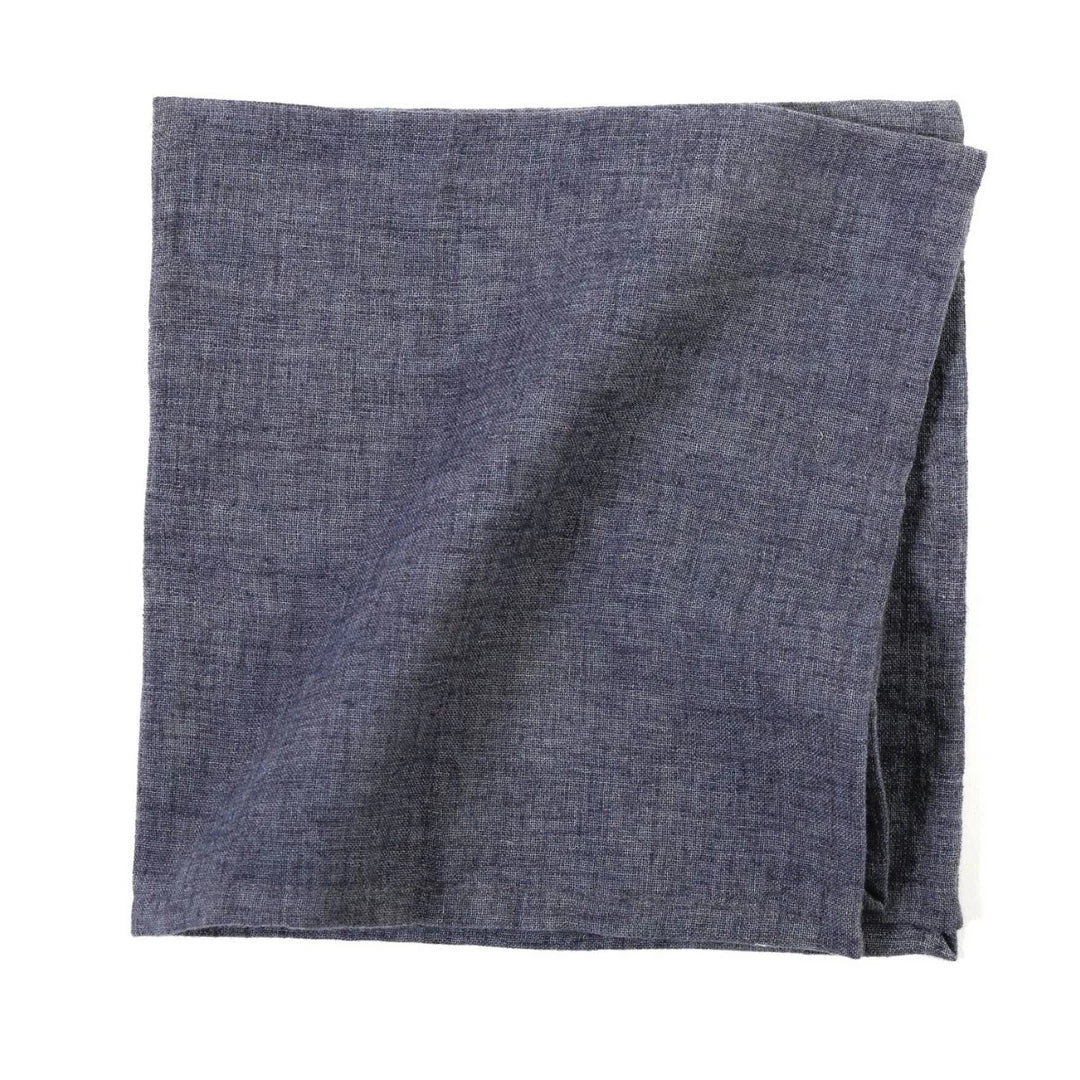 Pom Pom Home Outdoor Mokena Cotton Napkin - Navy 3 Pom Pom Home Outdoor Mokena Cotton Napkin - Navy