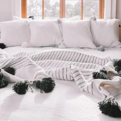 Pokoloko Home + Lifestyle Casablanca Throw - Charcoal