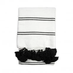 Pokoloko Casablanca Throw - Black Ready To Ship Now