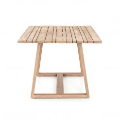 Four Hands Moulin Outdoor Dining Table - Washed Brown