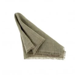 Indaba Home + Lifestyle Olive Linen Napkins - Set Of 4
