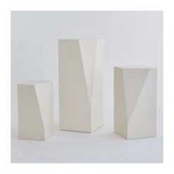 Global Views Princeton Facet Pedestal - Large Floor Model Furniture 5 Global Views Princeton Facet Pedestal - Large Floor Model Furniture