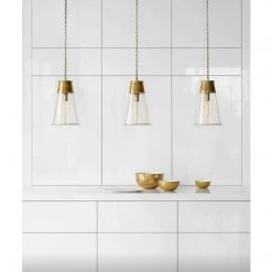 Visual Comfort Robinson Pendant With Clear Glass