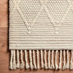 Loloi Rugs Myra Rug - White DINING ROOM