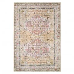 Loloi Rugs Skye Gold / Blush Rug DINING ROOM