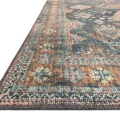 Loloi Rugs DINING ROOM Skye Sea / Rust Rug