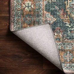 Loloi Rugs DINING ROOM Skye Sea / Rust Rug