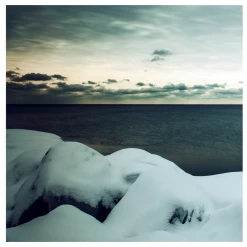 Andrew Soule Snowy Waterfront Art + Wall