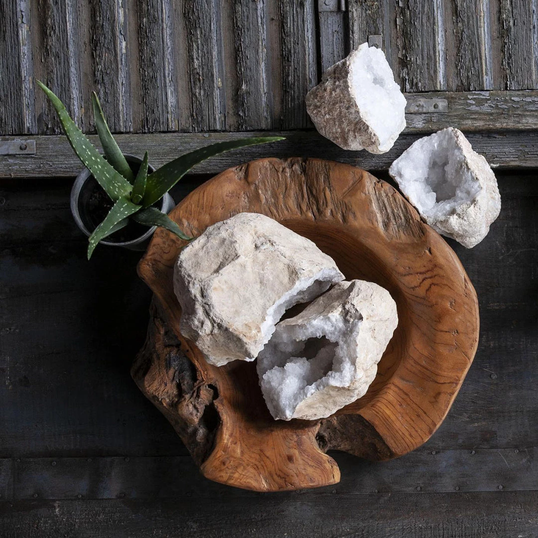 Blue Ocean Traders Split Quartz Geode 5 Blue Ocean Traders Split Quartz Geode