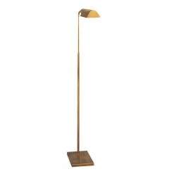 Visual Comfort Lighting Studio Adjustable Floor Lamp - Antique Brass