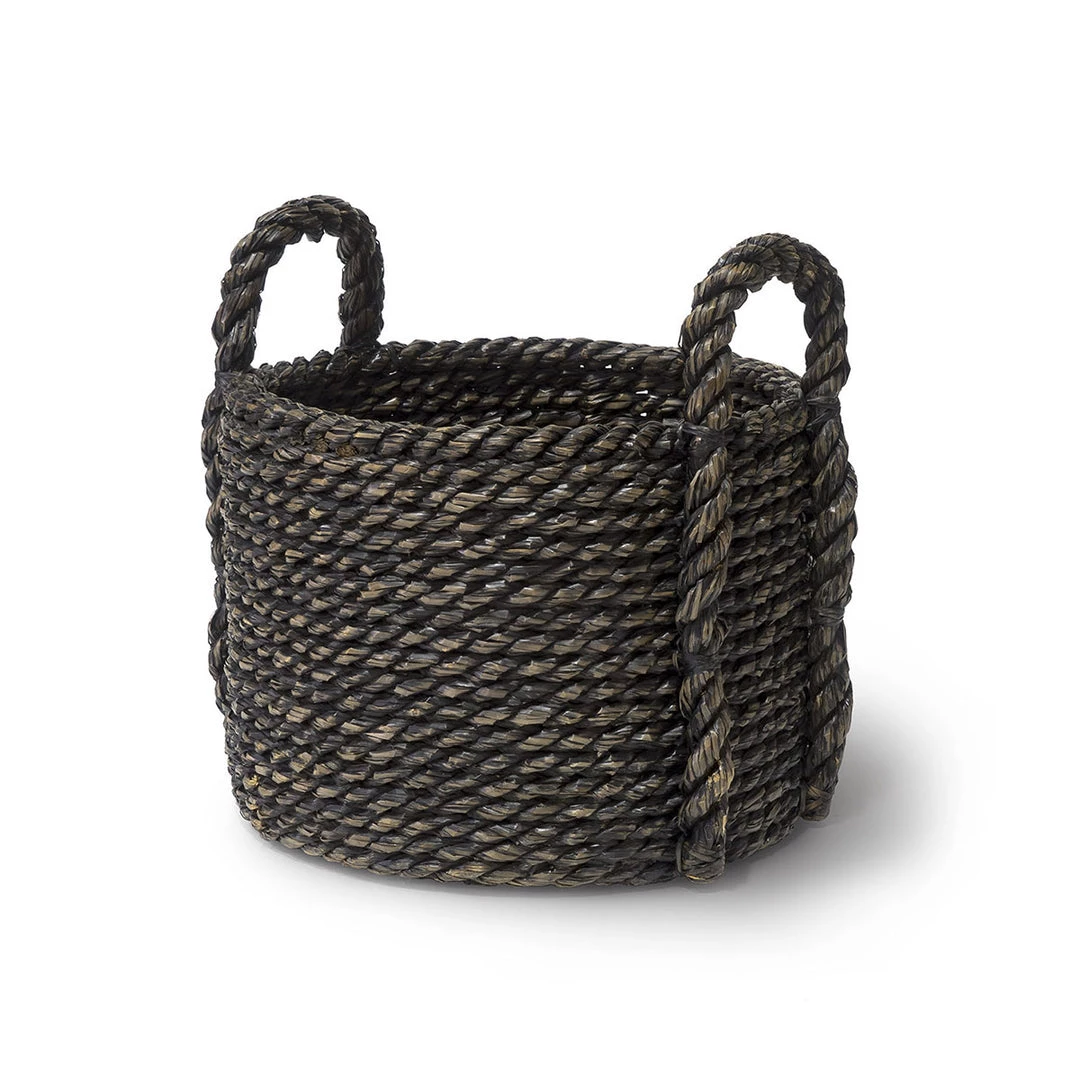 Palecek Oamaru Chunky Basket- Floor Model 3 Palecek Oamaru Chunky Basket- Floor Model