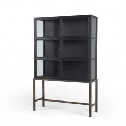 Four Hands Tenerife Cabinet - Black Oak Floor Model Furniture