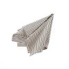 Indaba Ticking Napkin - Black Ready To Ship Now 1 Indaba Ticking Napkin - Black Ready To Ship Now