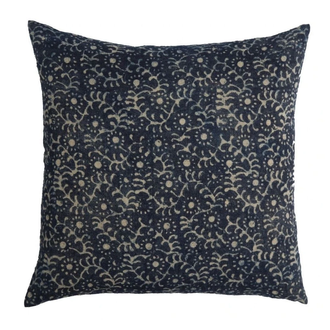 Filling Spaces Ready To Ship Now Vichy Navy / Cream Pillow 3 Filling Spaces Ready To Ship Now Vichy Navy / Cream Pillow