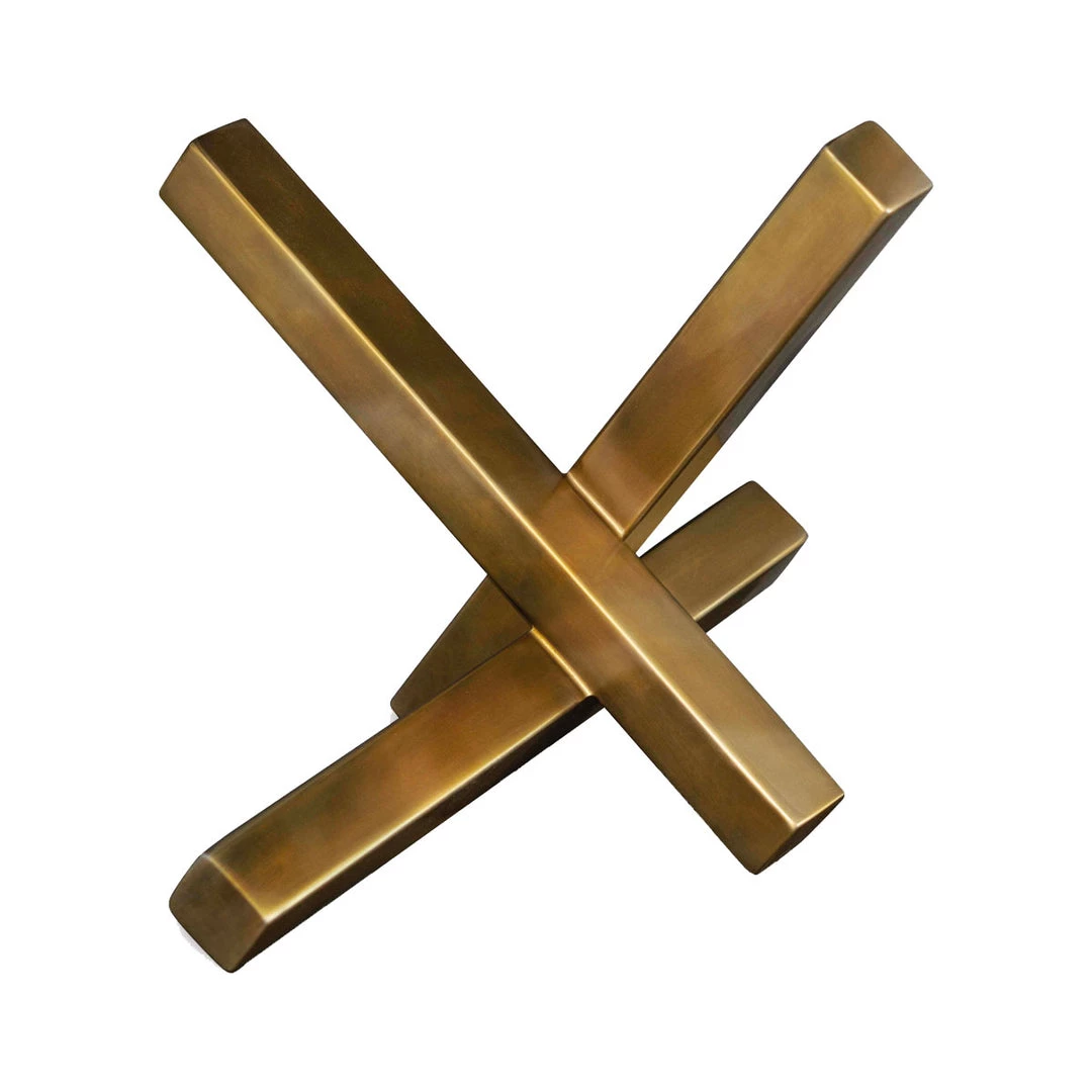 Regina Andrew Home + Lifestyle Vittorio Brass Sculpture 3 Regina Andrew Home + Lifestyle Vittorio Brass Sculpture