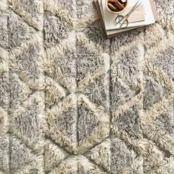Loloi Rugs Hygge Smoke / Taupe Rug BEDROOM